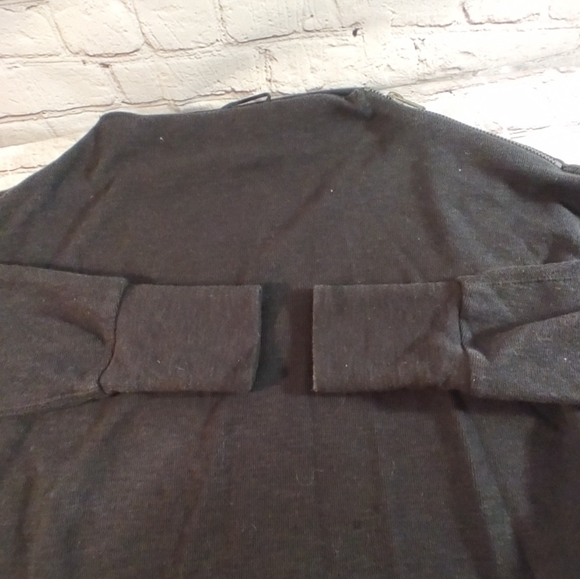 We The Free Zip Shoulder Oversize Sweater Black Dolman Sleeve S - Picture 10 of 16